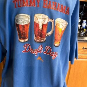 Tommy Bahama “Draft Day” T-Shirt. Size Large